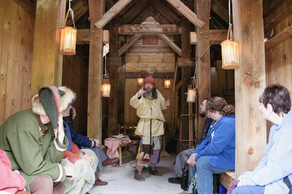 Telling of viking lore in the UW-Green Bay Viking House