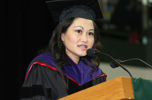 Manee Moua at Commencement