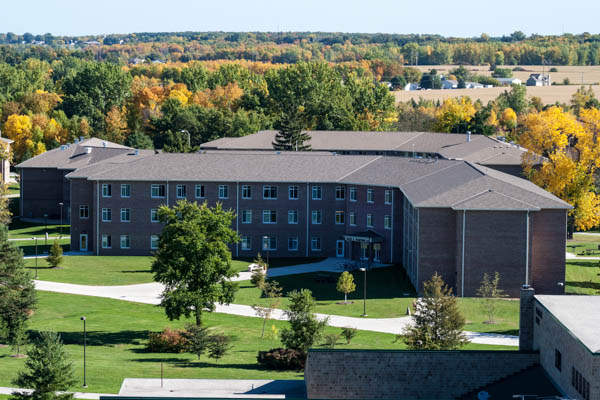 Keith Pamperin Hall UWGB apartment aerial photo