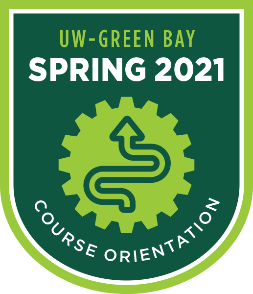 Course Orientation Badge example