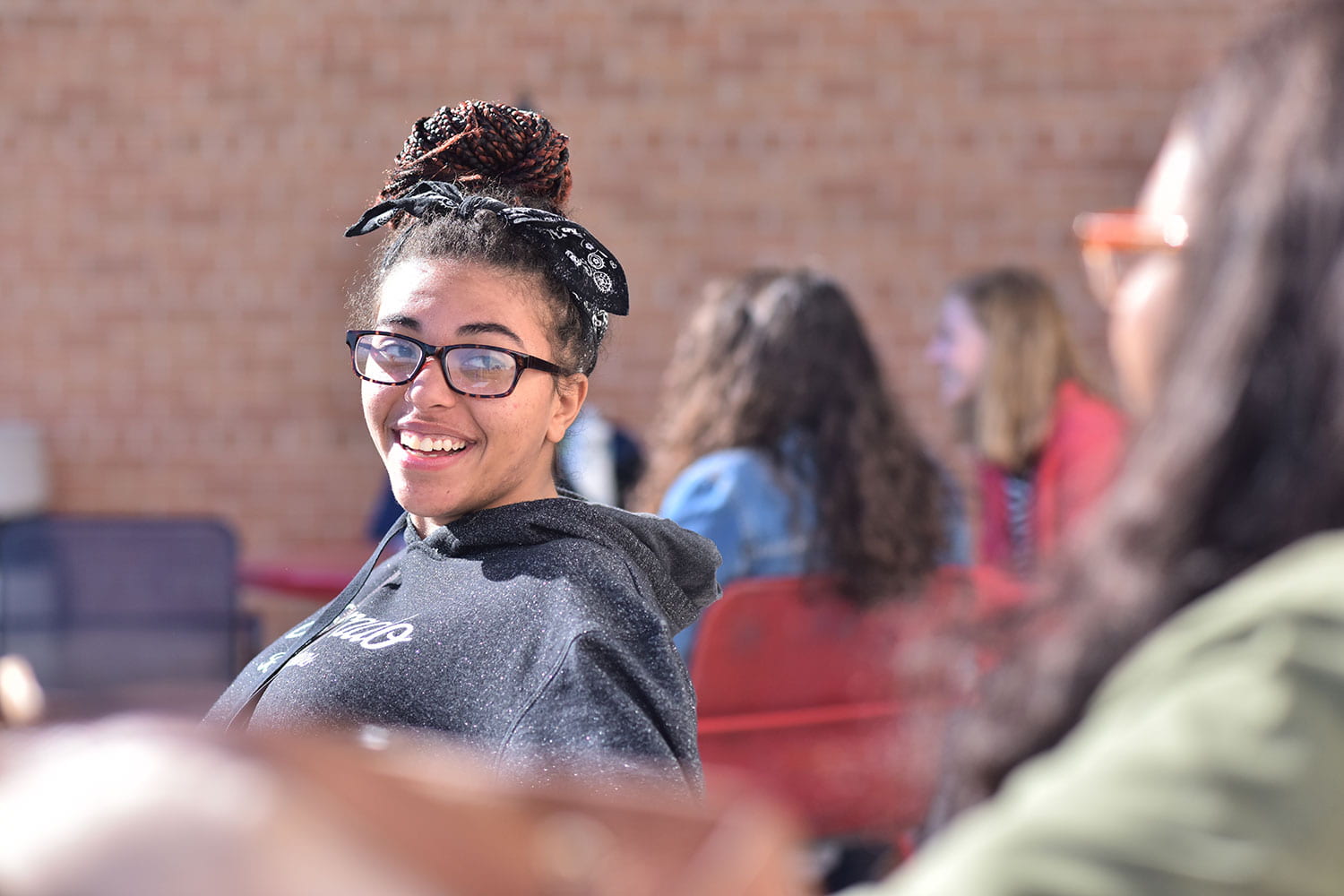 Image of student outside Manitowoc
