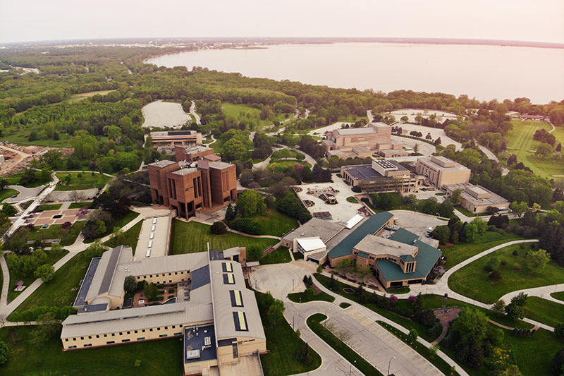 Aerial of campus