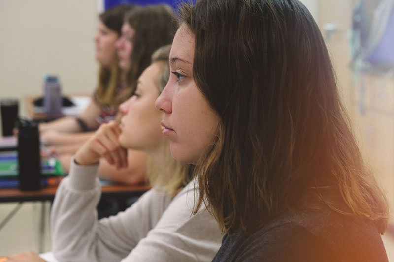 College credit in high school student in biology class