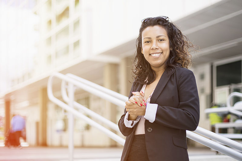 Young latinx business woman