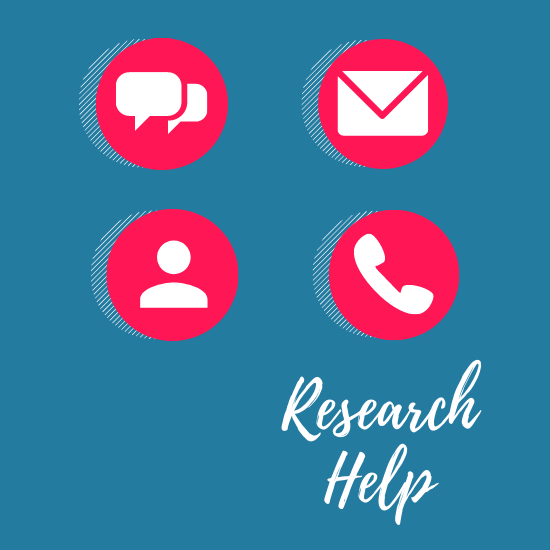 Chat, email, in person, and phone research help