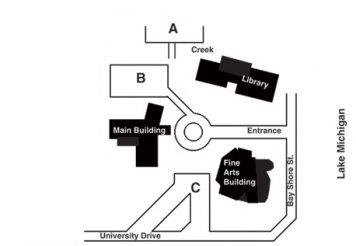 Marinette campus parking map