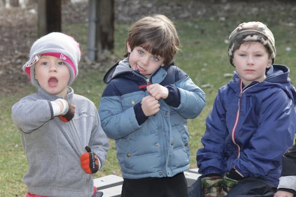 Toddlers on the playground