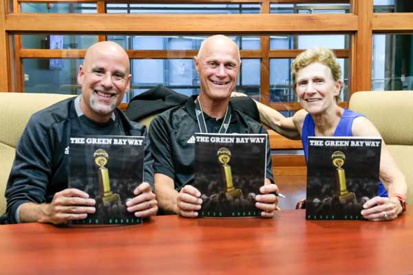 Matt Bollant, Kevin Borseth and Carol Hammorle, the three coaches for the women's basketball program