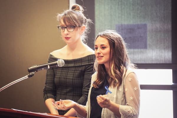 Students speak at strategic planning event