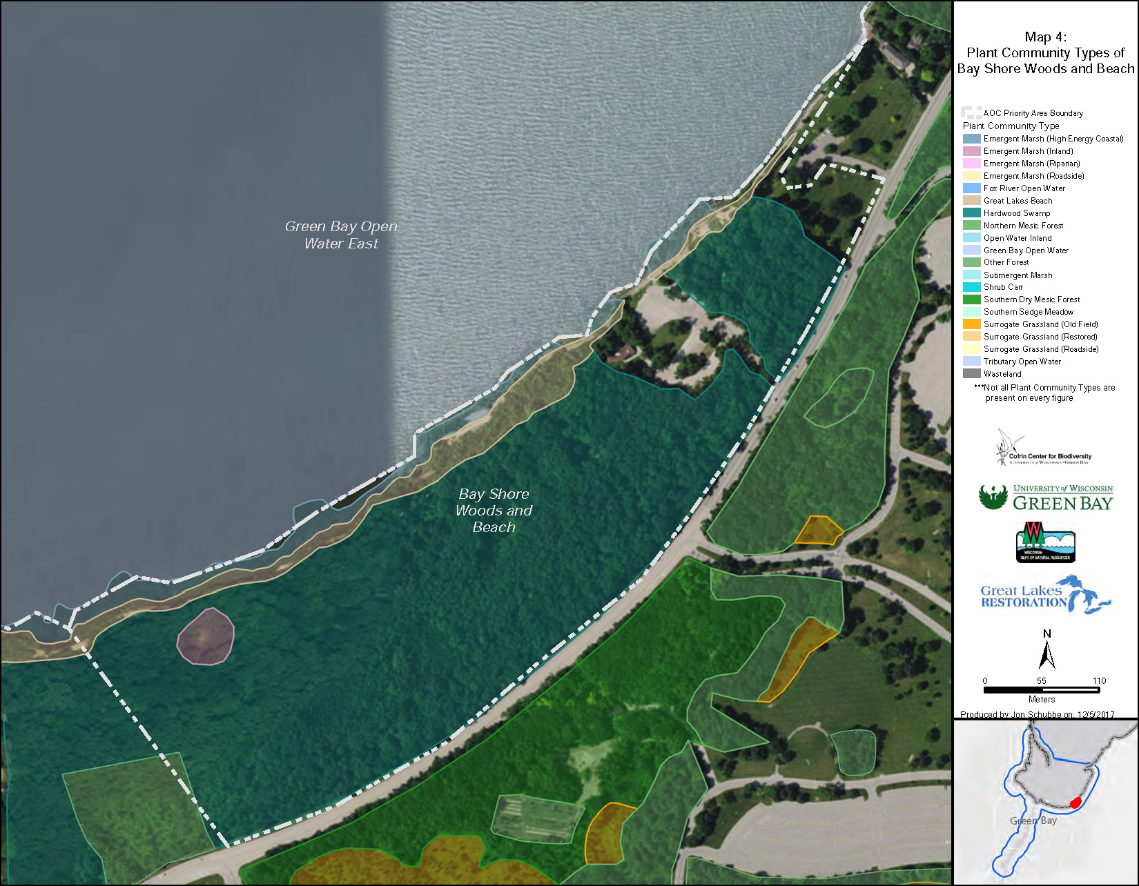 Bay Shore Woods and Beach Map