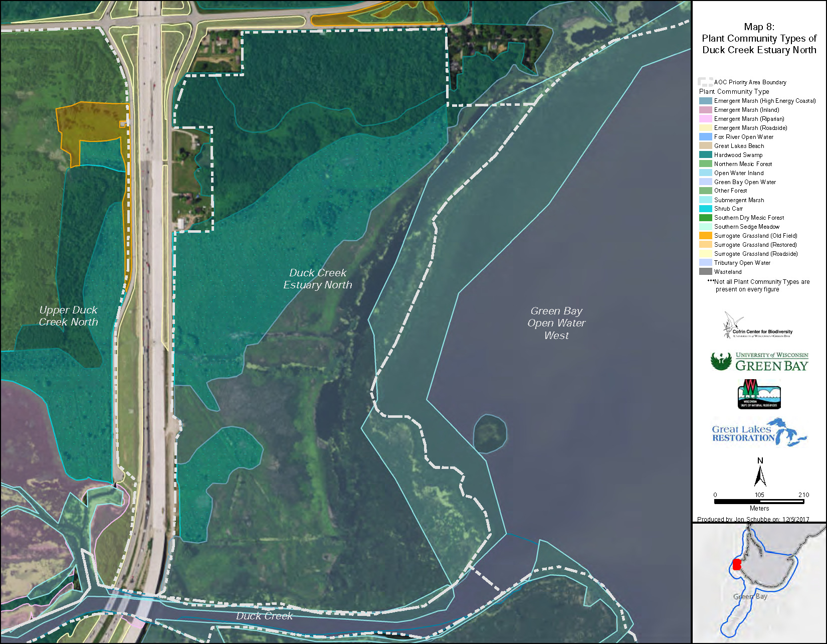 Duck Creek Estuary North Map