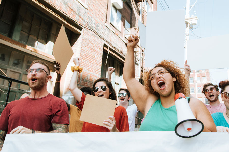 Group participates in social justice march