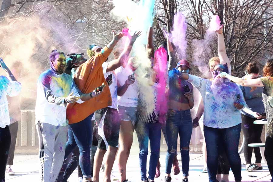 UWGB Students participate in Indian Holi Festival