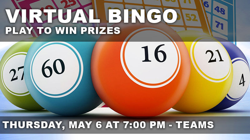 Virtual Bingo | Gift Card Prizes to Winners | BINGO | Thursday, April 15 - Teams - 5 PM