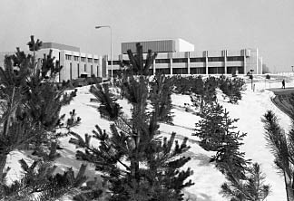 Studio Arts and Creative Communications buildings, 1973