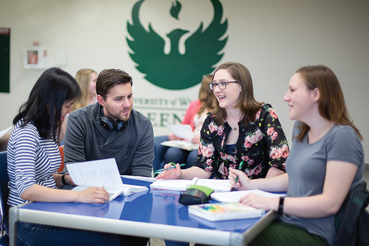 Group of Students Studying