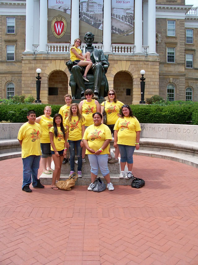 UWGB Upward Bound Students touring the UW-Madison Campus