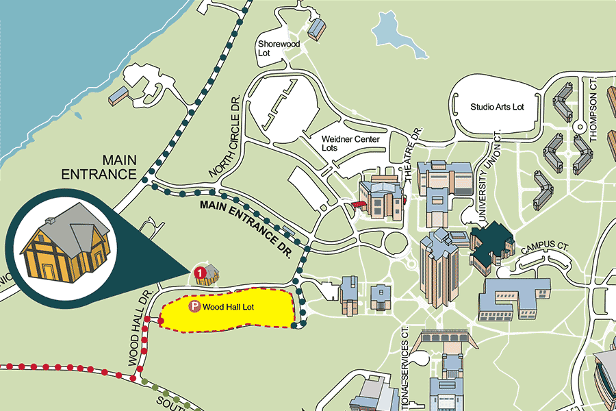 UW-Green Bay Viking House Map