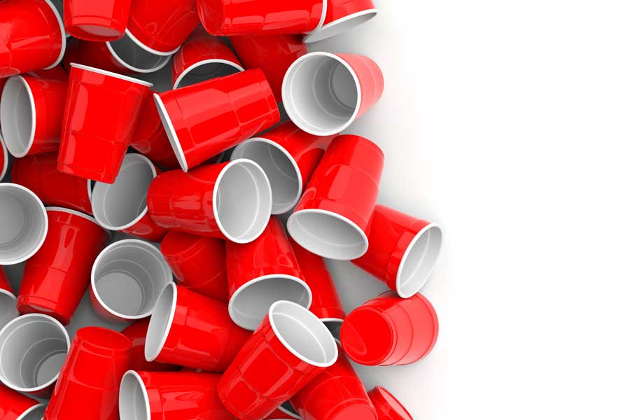 Pile of red solo cups