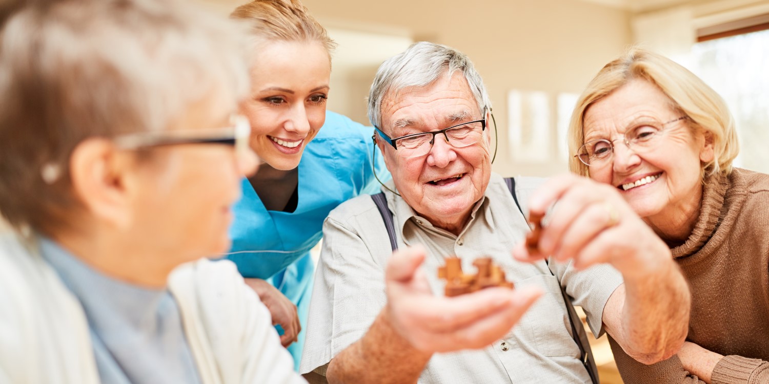 Image of nursing home resident requiring care