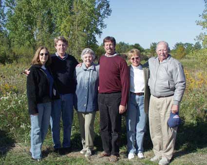 Cofrin family in the Cofrin Arboretum.