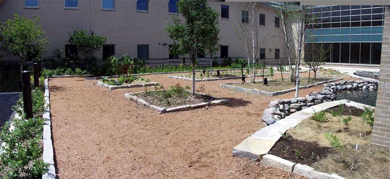 Courtyard view from cistern.