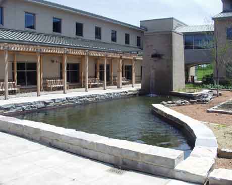 pool at the Lenfestey Courtyard.