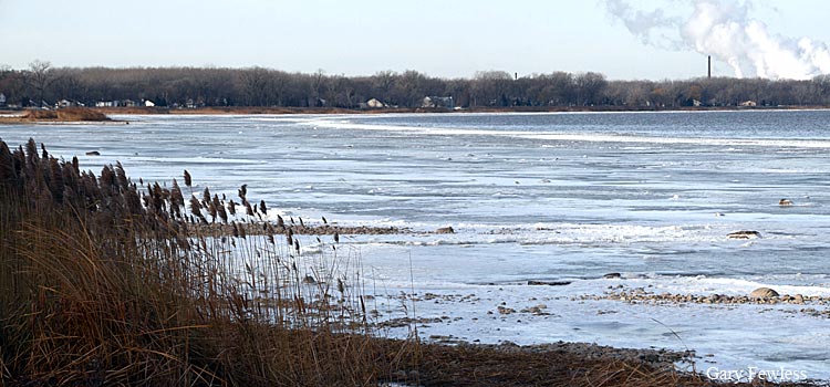 Green Bay shore at UWGB