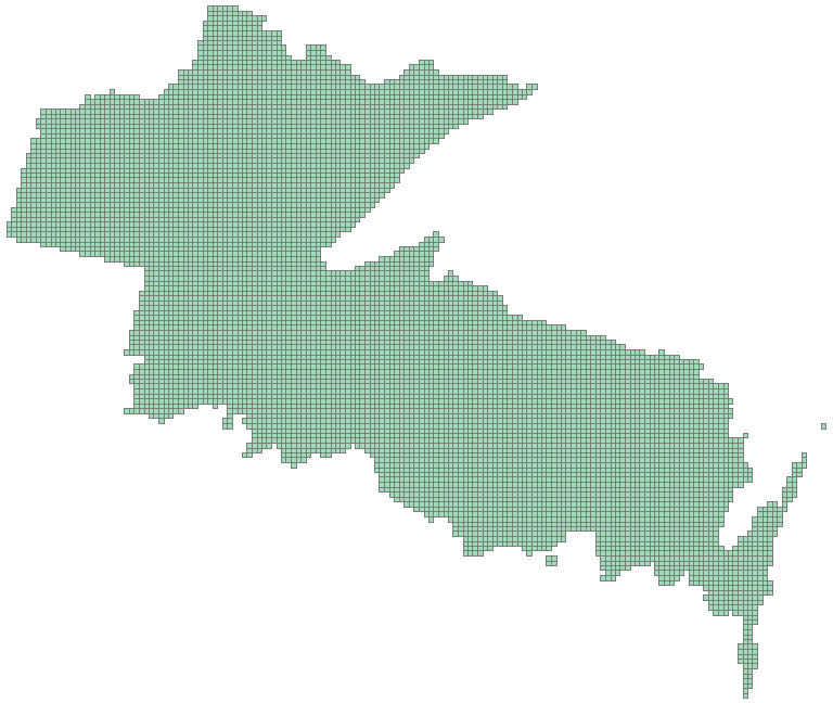 grids of study area