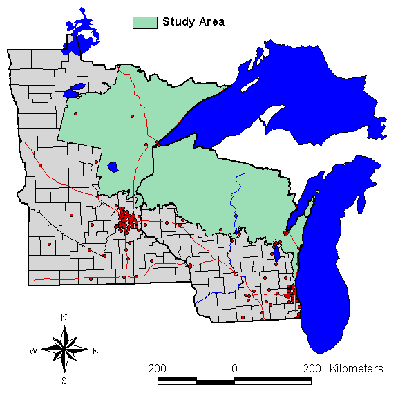 map of study area