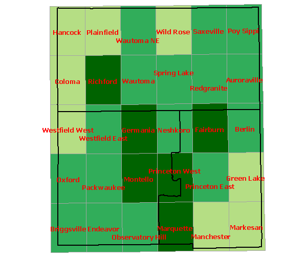 WBBA, Region 19 Quad Map