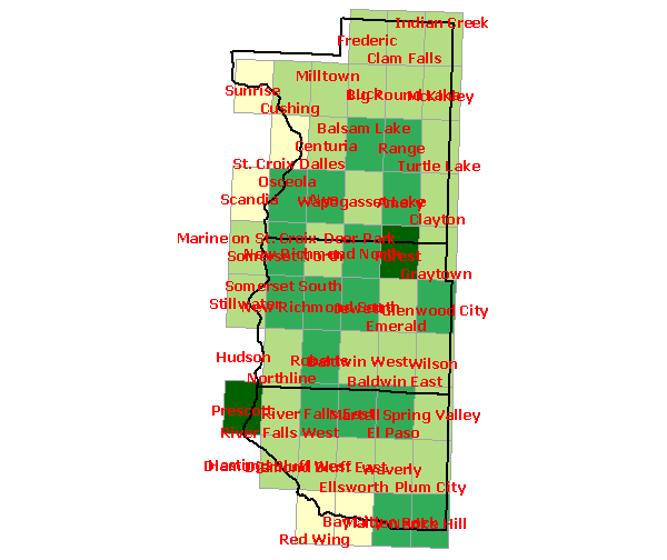 Total Species Region 9 Map