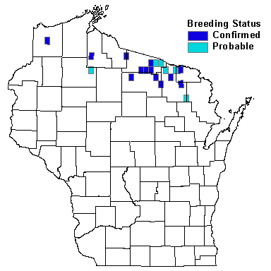 Boreal Chickadee Map