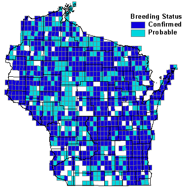 Cedar Waxwing Map