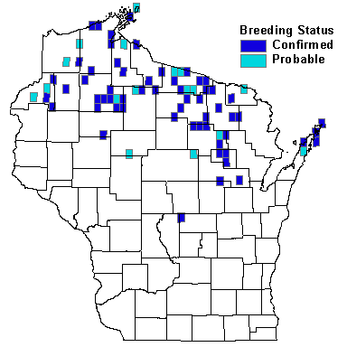 Common Merganser Map