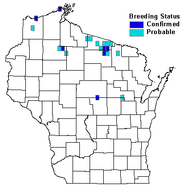 White-winged Crossbill Map