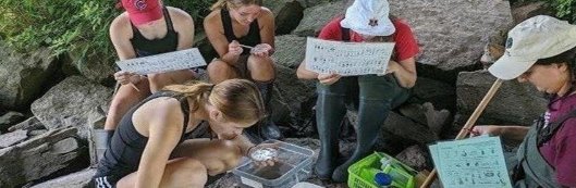 Students in the Watershed Monitoring Program