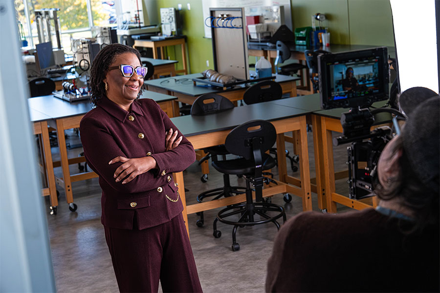 Ingrid Parker Hill in Built to Rise video