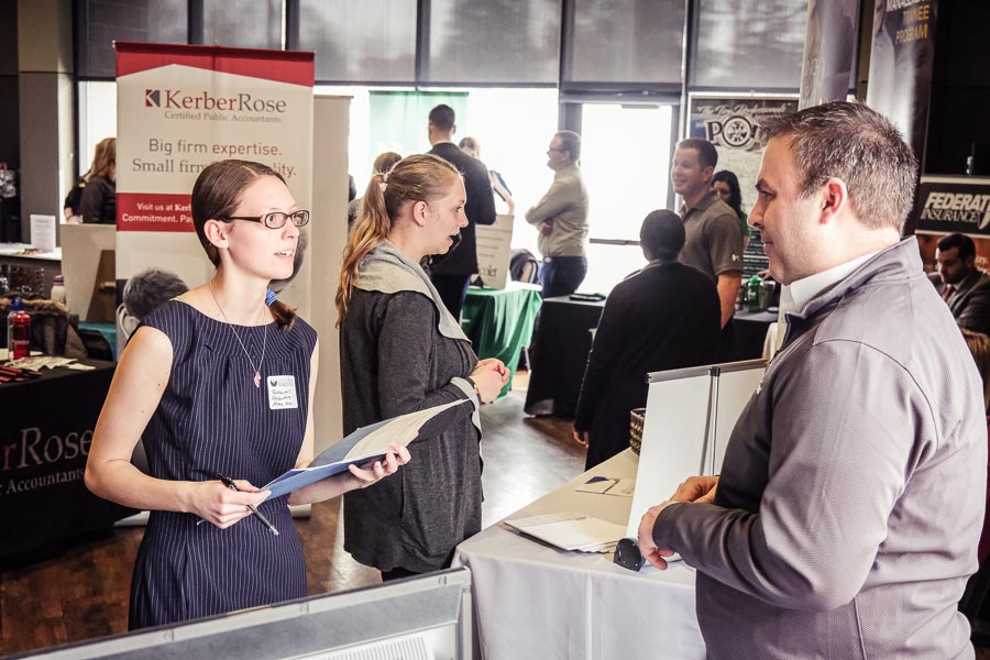 Career Advising at a booth