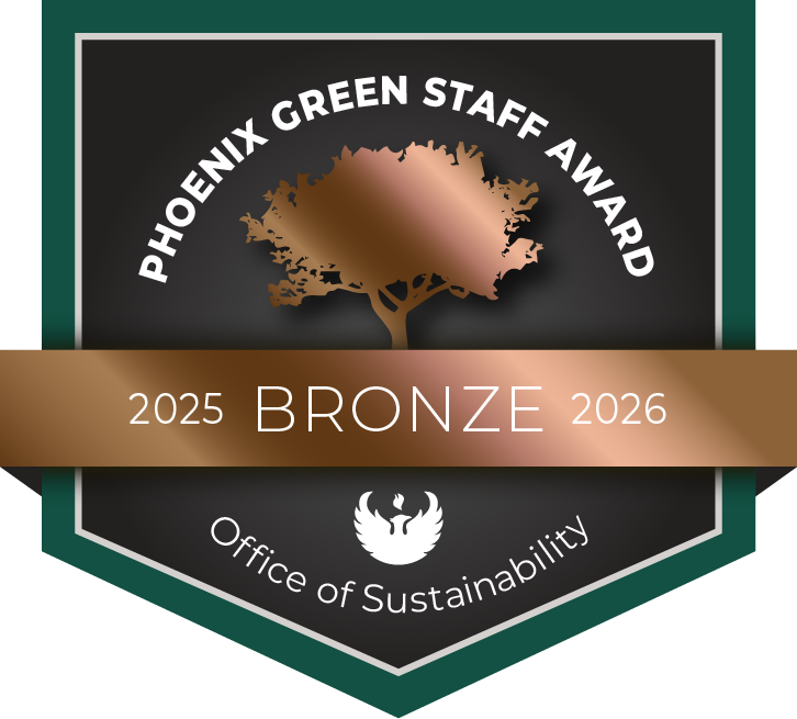 Bronze badge for the Phoenix Green Staff Award