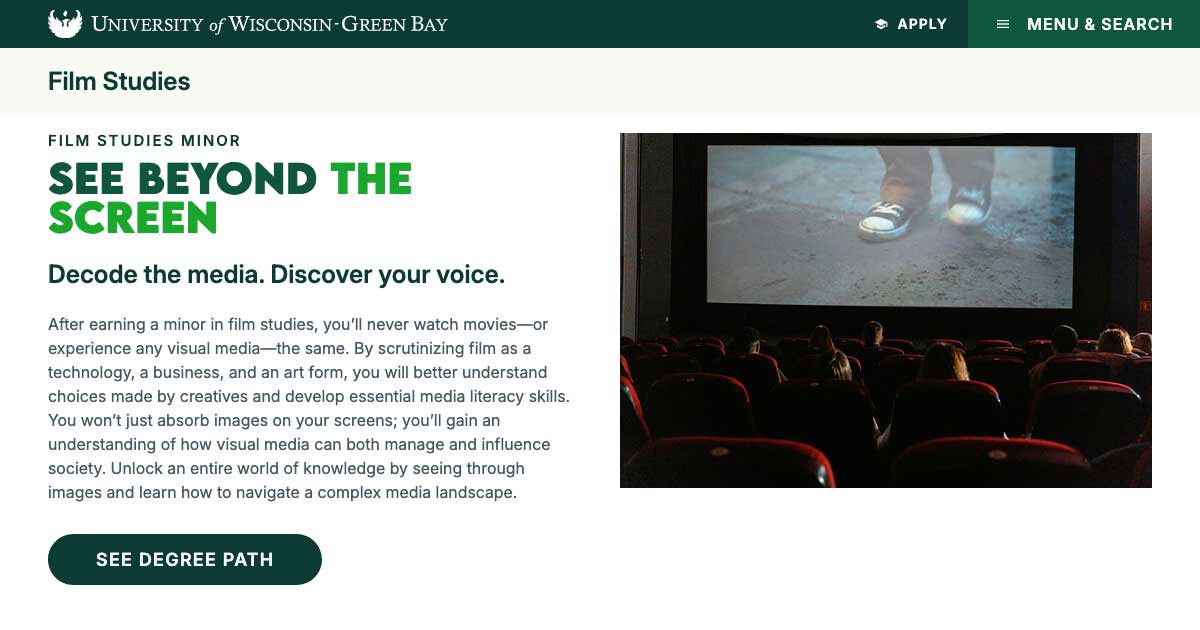 Film Studies - UW-Green Bay