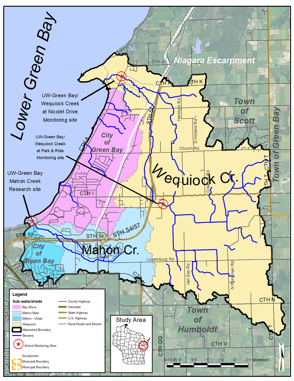 East Shore Watersheds