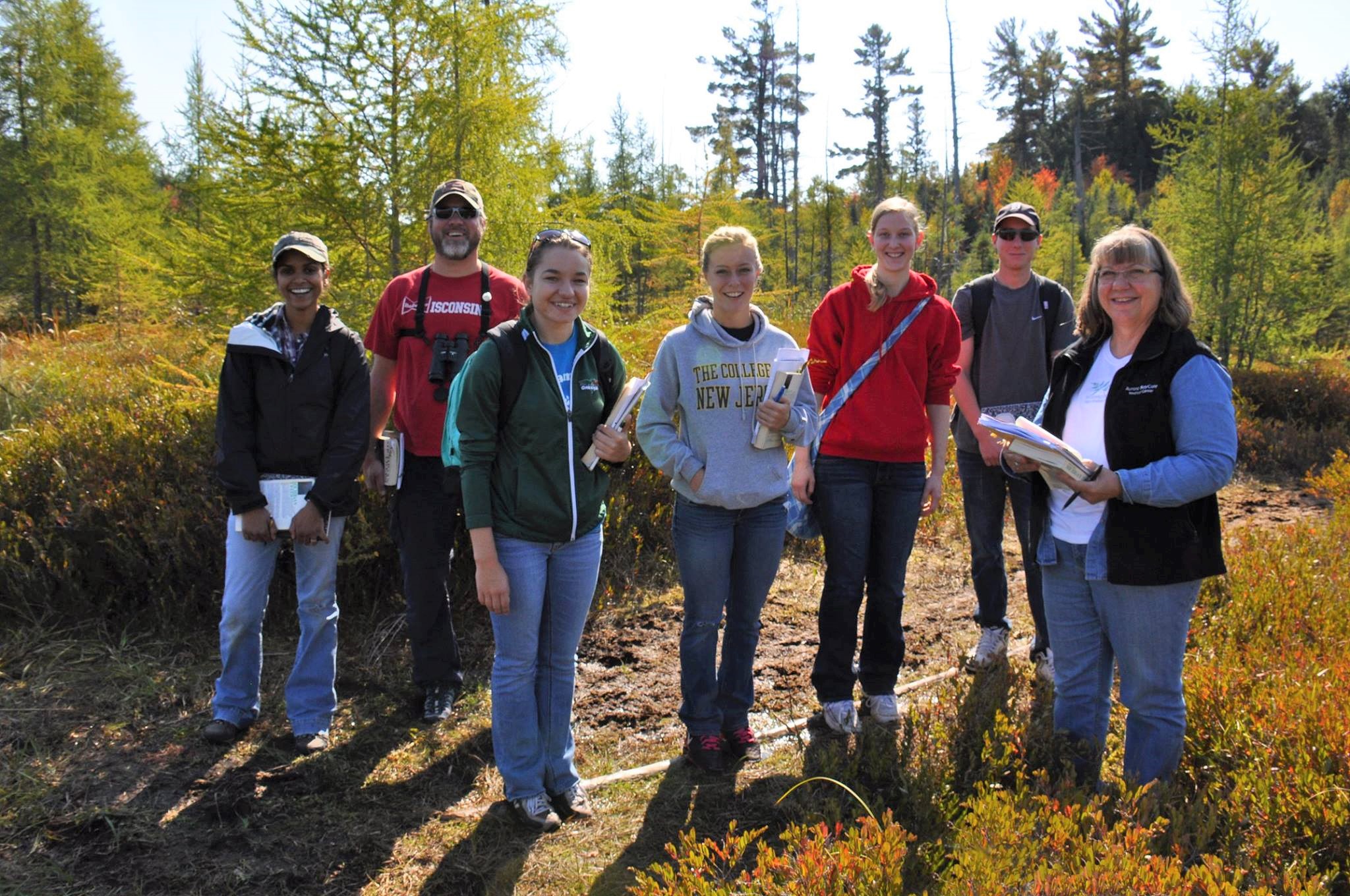 Field Botany students outdoors