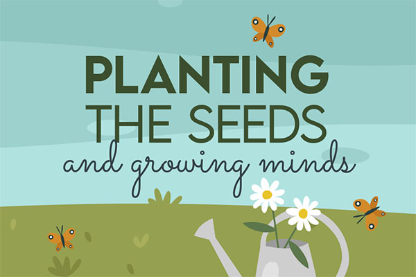 Planting the Seeds and Growing Minds with butterflies and watering can