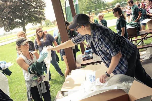 Community Health workers helping out