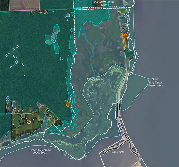 Map of Peters Marsh