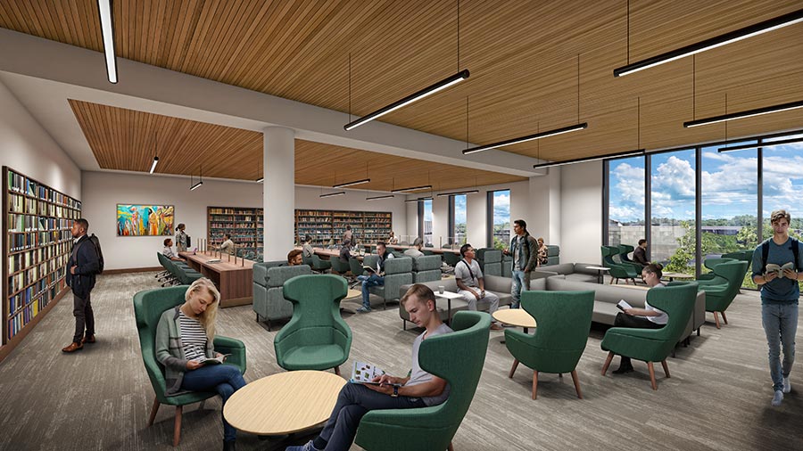 Rendering of the Overlook Room.