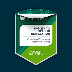 English to Spanish Digital Badge