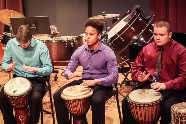 UW-Green Bay Hand drumming ensemble