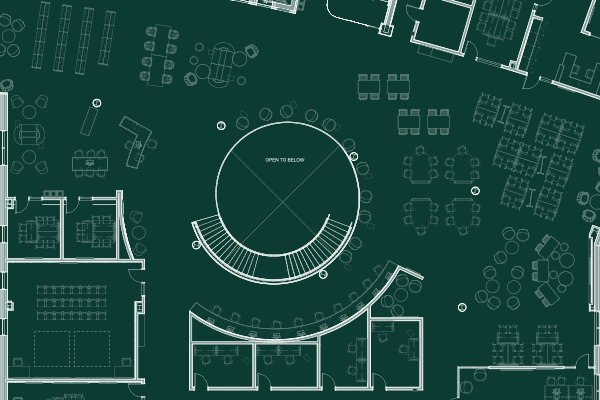 CTEC 2nd floor blueprint, showing the oculus feature